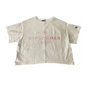 💕 Women’s Champion BK NYC white crop top in size medium